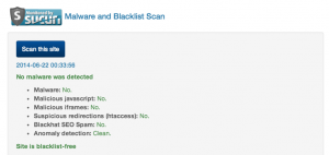 Automatic Security and Malware Scans by Sucuri